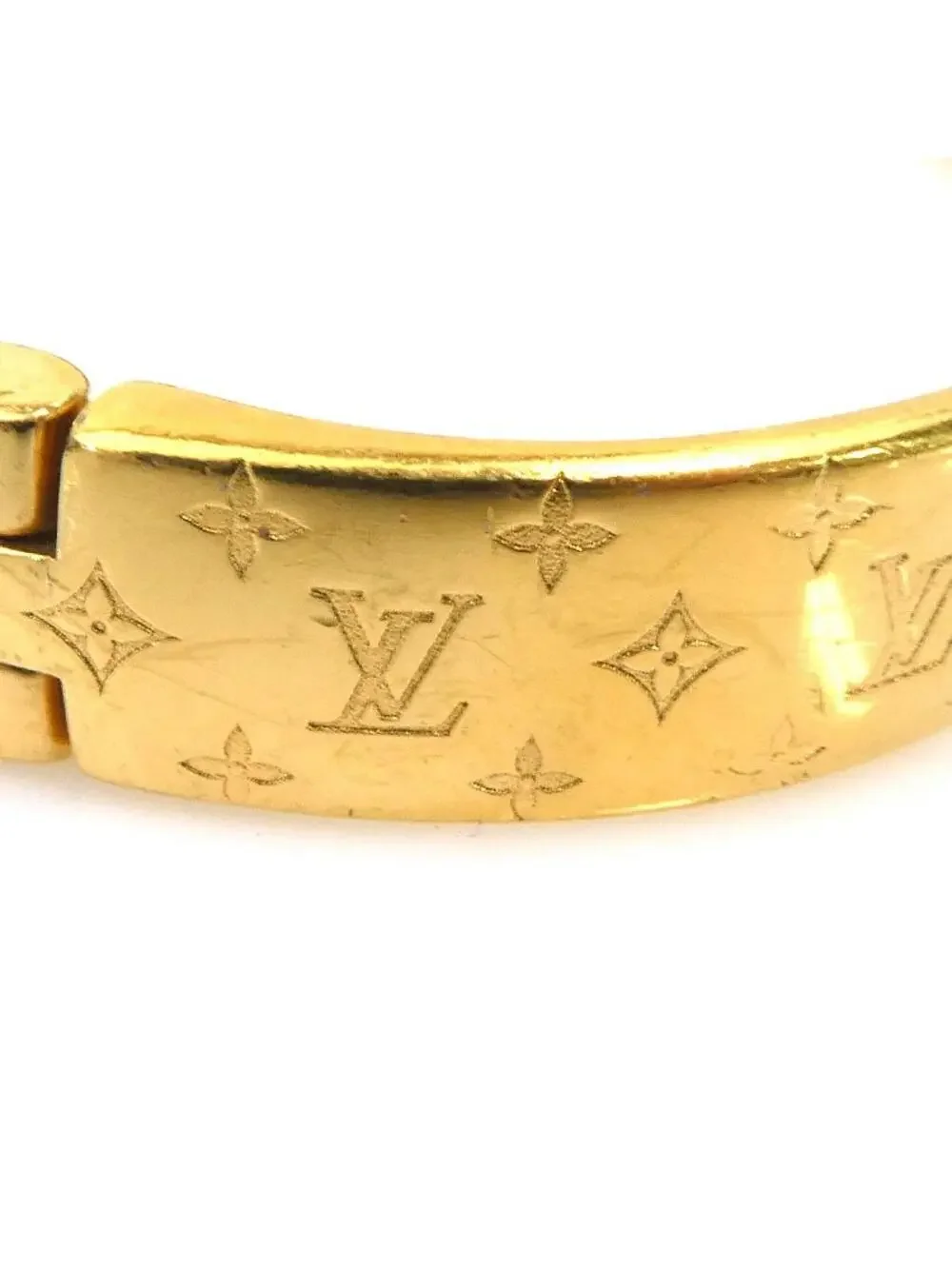 Auth Louis Vuitton Cuff Nanogram #326236L23B